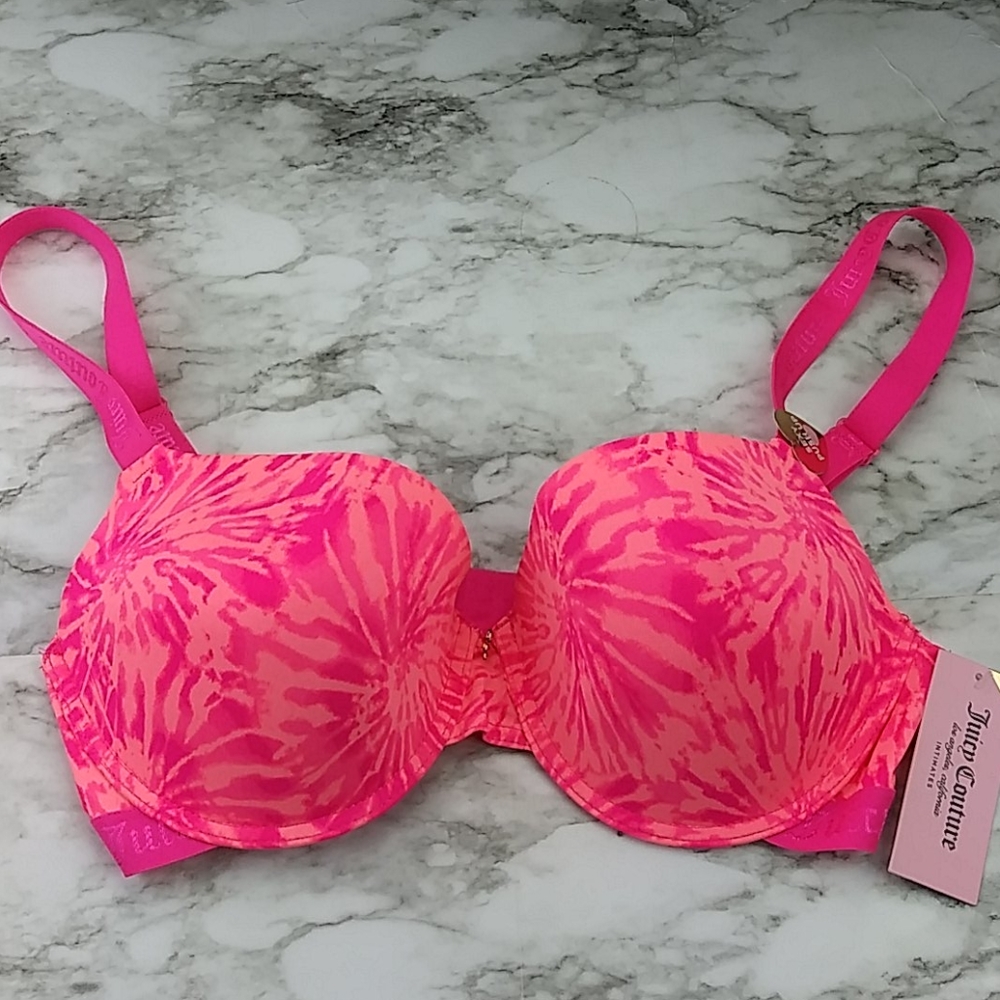 NWT 36D Juicy Couture Tye-Dye Push-up Bra